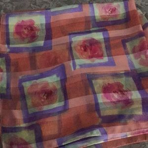 Vintage Scarf- 100% silk